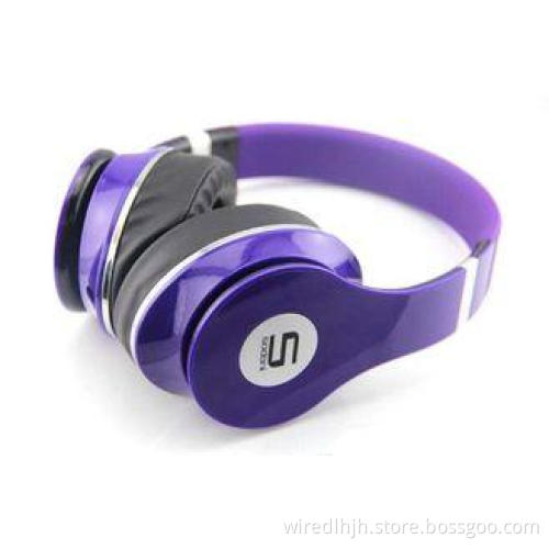 PC 3.5 mm Plug Portable Stereo Headphones With Volume Contr